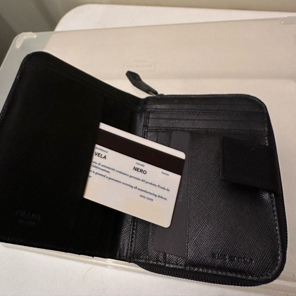 PRADA vintage black NWOT prada wallet. - Picture 2 of 6